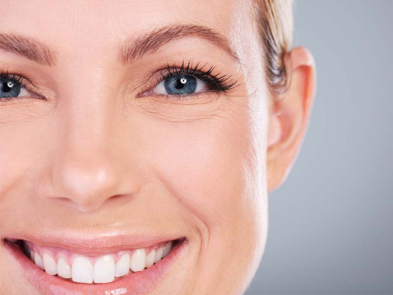 Mature woman smiling